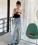 Size Inclusive Loose Fit Kpop Style Jeans