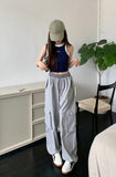 Street Style Cargo Drawstring Baggy Cargo Pants