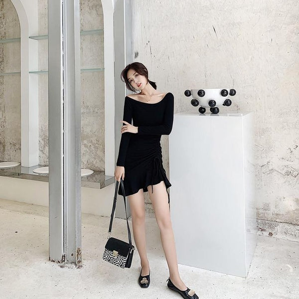 【Final Sale】Classic Off-Shoulder Little Back Dress