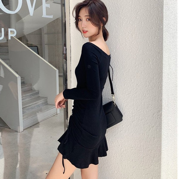 【Final Sale】Classic Off-Shoulder Little Back Dress