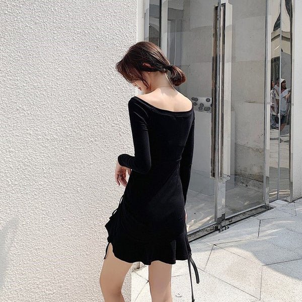 【Final Sale】Classic Off-Shoulder Little Back Dress