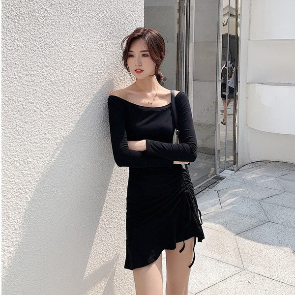 【Final Sale】Classic Off-Shoulder Little Back Dress