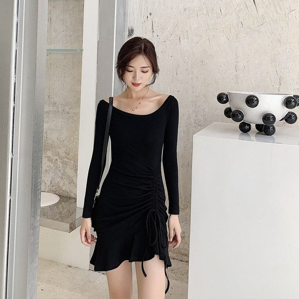 【Final Sale】Classic Off-Shoulder Little Back Dress