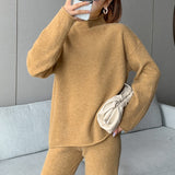 【Final Set】Simple Chic Knit Match Set (top+pants)