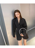 【Final Sale】Cut Out Back Blazer Dress