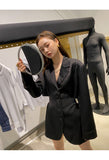 【Final Sale】Cut Out Back Blazer Dress