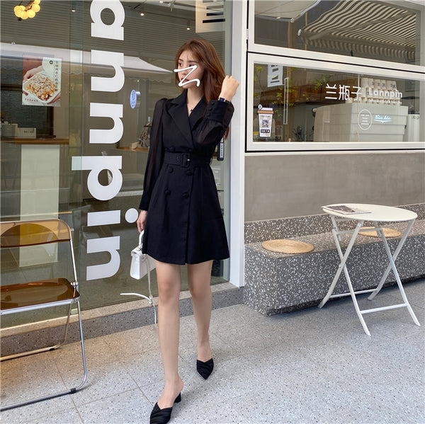 【Final Sale】See-through Sleeves Dress