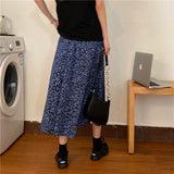 【Final Sale】Harajuku Street Style Leopard Print Midi Skirt