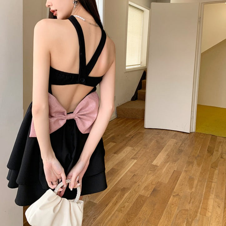 Backless Bow-tie Dress