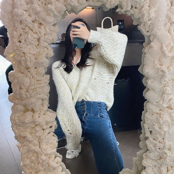 【Final Sale】Thin Chic Off Shoulder Sweater