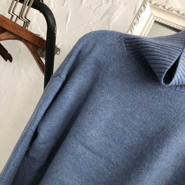 【Final Sale】Oversized High neck Loose Fit Sweater