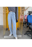 【Final Sale】HyunA Loose Fit High Waist Jeans