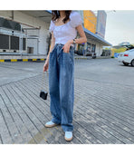 【Final Sale】HyunA Loose Fit High Waist Jeans