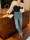 2 in 1 Sheer Long Sleeves Top