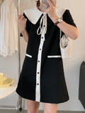 Elegant Style Collared Dress