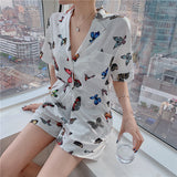 【Final Sale】Butterfly Print Sleepwear