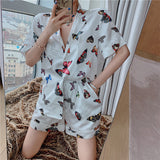 【Final Sale】Butterfly Print Sleepwear