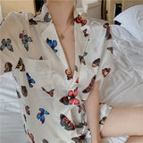 【Final Sale】Butterfly Print Sleepwear