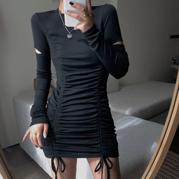 【Final Sale】Sexy Drawstring Tight Dress