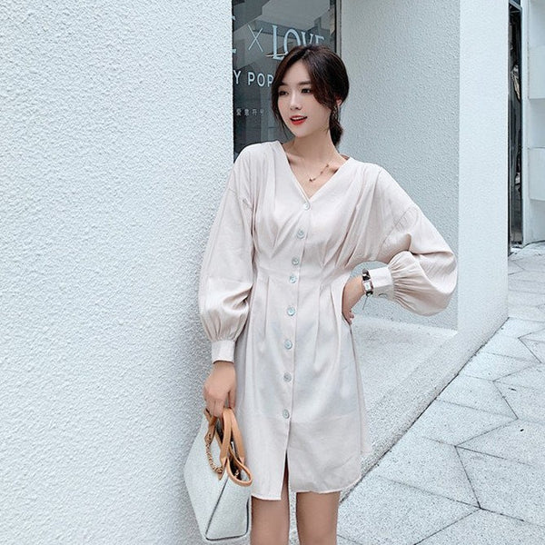 【Final Sale】Classic Button Down Dress