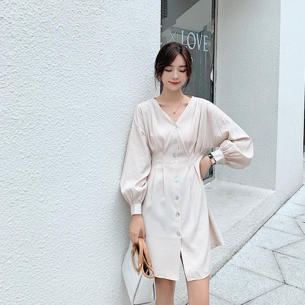 【Final Sale】Classic Button Down Dress