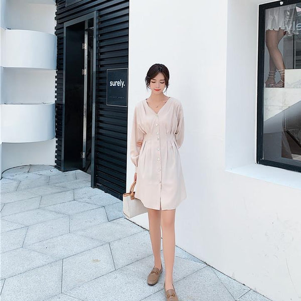 【Final Sale】Classic Button Down Dress